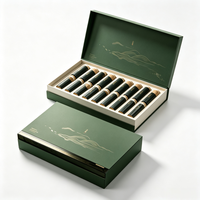 Boîte cadeau haut de gamme personnalisée, boîte en papier rigide avec fermeture magnétique pour l'emballage de thé de qualité supérieure, vente en gros