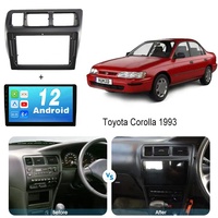 Marco de Panel para Radio Estéreo GPS para TOYOTA Corolla 1993, Personalizable de Fábrica, Marco para Reproductor de DVD para Auto