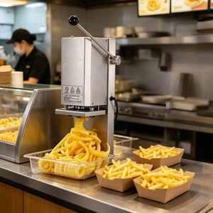 Coupe-<span class=keywords><strong>frites</strong></span> torsadées électriques commerciales, machine à découper les pommes de terre et les carottes en bâtonnets <span class=keywords><strong>pour</strong></span> utilisation en stand - Product Image 6