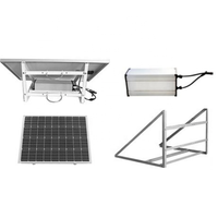 Panneau solaire 80W, batterie LiFePo4 haute capacité 160Ah, système de charge solaire extérieur complet pour caméra CCTV