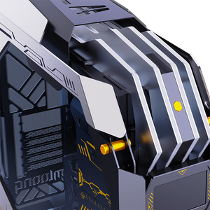 Vỏ <span class=keywords><strong>case</strong></span> máy tính để bàn Lovingcool <span class=keywords><strong>New</strong></span>, mặt bên kính cường lực, full tower, hỗ trợ mainboard E-ATX/ATX, đèn LED, chơi game, tích hợp màn hình đa chức năng - Product Image 5