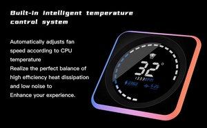 Refroidisseur liquide pour processeur Jungle Leopard Astrobeat-DGT 240/360 ARGB Noir/blanc 300W TDP Boîtier d'ordinateur à roulement fluide LGA1700 pour - Product Image 5