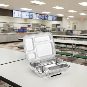 Contenedor de Alimentos Personalizado, Portátil, para Sándwiches, Apto para Microondas, Hermético, Lonchera de Acero Inoxidable, Loncheras Bento para Niños - Product Image 4