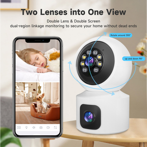 WiFi Smart Indoor CCTV <strong>Camera</strong> for Home Security Baby Care 360-Degree Wireless Network PTZ <strong>IP</strong> <strong>Camera</strong> Built-In Siren Mic - Product Image 6