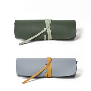 Trousse de Maquillage Portable Version Coréenne BSCI – Pochette de Rangement en PU Imprimée pour Crayons à Sourcils et Pinceaux à Paupières - Product Image 2