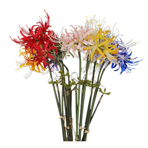 Vente en gros <span class=keywords><strong>de</strong></span> tissu <span class=keywords><strong>de</strong></span> soie artificielle avec des fleurs au toucher réel <span class=keywords><strong>Mandala</strong></span> rouge <span class=keywords><strong>fleur</strong></span> <span class=keywords><strong>de</strong></span> sable petit bouquet <span class=keywords><strong>de</strong></span> <span class=keywords><strong>lotus</strong></span> cramoisi - Product Image 2