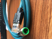 Câbles de connexion pour équipements industrielles : Câbles Ethernet industriels M12, Câbles réseau RJ45 à 4 conducteurs. La personnalisation est prise en charge.