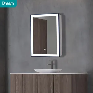 DHEEM parete ip44 in alluminio bagno led specchio illuminato armadietto dei medicinali