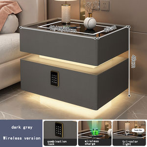 Muebles <span class=keywords><strong>de</strong></span> Dormitorio al por Mayor, Mesitas <span class=keywords><strong>de</strong></span> <span class=keywords><strong>Noche</strong></span> Blancas Modernas con 2 Cajones, Mesa Auxiliar con Patas Doradas, Gabinete <span class=keywords><strong>de</strong></span> Almacenamiento para Proyectos Hoteleros - Product Image 4
