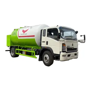 Caminhão bobtail howo 10,000 litros para caminhão, dispensador móvel de 5 toneladas, caminhões de rabo lpg para venda