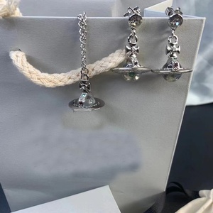 <span class=keywords><strong>Collier</strong></span> en bambou pour femme avec pendentif en verre tridimensionnel Empress West Ball, perle <span class=keywords><strong>et</strong></span> cristal, vente en gros <span class=keywords><strong>et</strong></span> dropshipping - Product Image 2