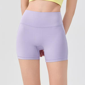 Женские бесшовные шорты для йоги с высокой талией, эффектом обтягивания и подтяжки ягодиц, цельные, без трусиков, спортивные штаны - Product Image 3