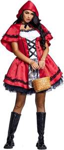 Costume de Cosplay d'Halloween Princesse Petit <span class=keywords><strong>Chaperon</strong></span> <span class=keywords><strong>Rouge</strong></span> pour Femme avec Robes pour la Semaine du <span class=keywords><strong>Livre</strong></span> de Conte de Fées AU - Product Image 5