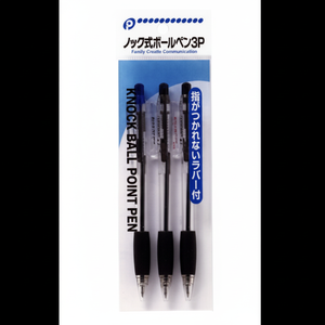 Penna a sfera retrattile nera 3P - Product Image 1