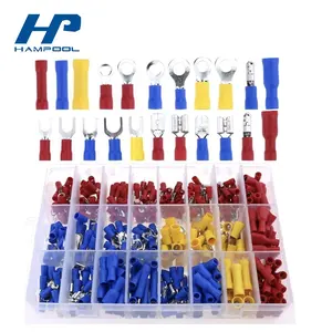 Terminals Hampoolgroup 480pcs Assorted Electrical Terminal Crimping Electric Terminals Set