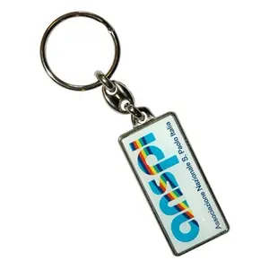 Portachiavi in metallo PCE7H, merchandising personalizzato - Product Image 1
