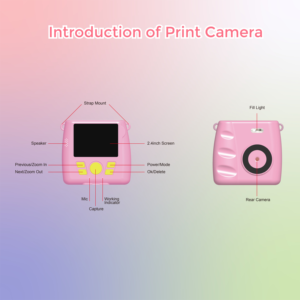 Beliebte Kindergeschenke HD-Druck Digitalkamera Mini-Fotodrucker Sofortbildkameras für Kinder Q8 - Product Image 5