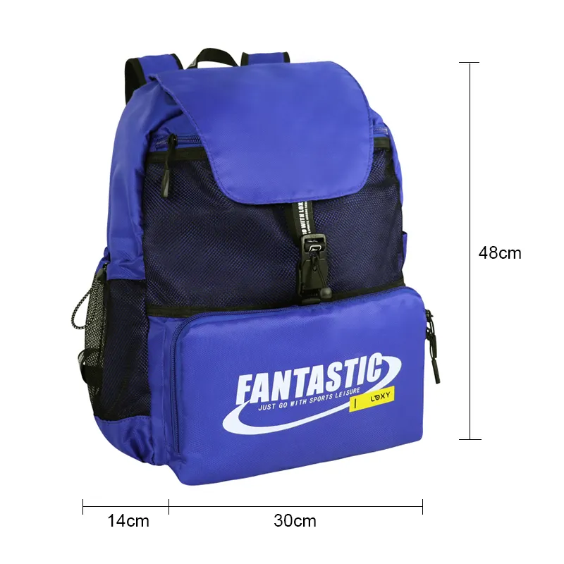 OEM ODM RPET Polyester Soccer Bag Backpack Fit Baseball Laptop Compartment Casual Large Foldable Sport Backpack