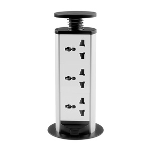 Regleta de Enchufes Comercial e Industrial Oculta de Cobre con 2 Puertos USB y Enchufe Universal para Mueble de Cocina - Product Image 3