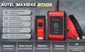 Autel BT508 penguji baterai mobil elektrik, alat penguji Diagnosis baterai mobil elektrik bahan ABS 6V 12V penganalisis 100-2000 CCA Rentang - Product Image 6