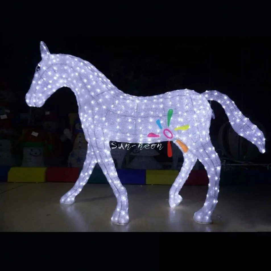 Cavalli decorativi economici decorazione natalizia cavallo a dondolo in plastica in vendita