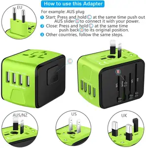 Multi land power adapter/Universal Multi Plug Adapter/Smart World Travel Adapter