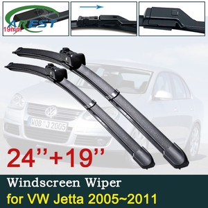 Per VW Jetta A5 5 MK5 2005 ~ 2011 Auto Tergicristallo Lama 2PCS Anteriore Parabrezza <span class=keywords><strong>Tergicristalli</strong></span> Accessori Auto 2006 2007 2008 2009 2010 - Product Image 1