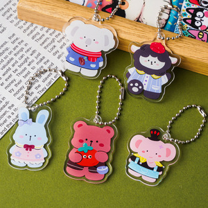 Pendentif décoratif pour sac à dos et porte-clés en acrylique, motif animal de dessin animé, sélectionné avec soin, léger, DIY, vente en gros - Product Image 2