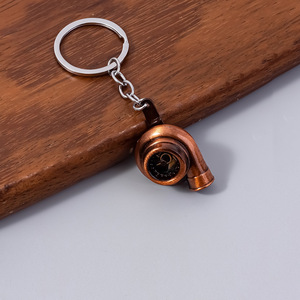 Porte-clés Rétro Turbo - Breloque Turbine Rotative en Alliage de <span class=keywords><strong>Zinc</strong></span>, Support de Clés Pièce Auto pour Hommes - Product Image 2