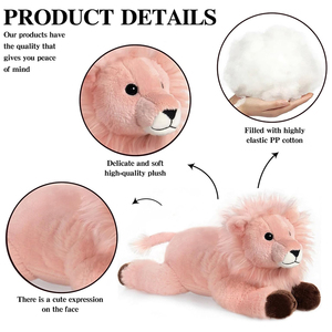Nouvelle arrivée : adorable peluche <span class=keywords><strong>lion</strong></span> pour une surprise d'anniversaire et la décoration de chambre, un compagnon câlin pour les enfants, pour les câlins quotidiens et l'heure du coucher - Product Image 2