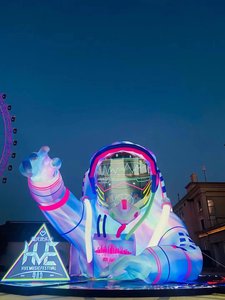 カスタムメイド音楽祭会場装飾マスコットインフレータブル大型宇宙飛行士、LEDライト付きインフレータブル宇宙飛行士バルーン - Product Image 3