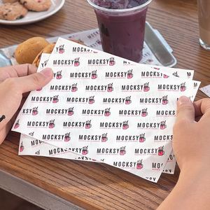 Custom Printed Food Grade <b>Greaseproof</b> Eco-Friendly Biodegradable Single Sided PE Coated Baking Bread Packaging <b>Paper</b> Liner - Product Image 1