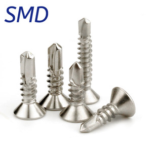 Smd Phillips Countersunk Head Tapping Screws M3.5 M4.2 M4.8 Metric Right Hand Class 4.8 Passivated Steel <b>Fasteners</b> For Metal - Product Image 1