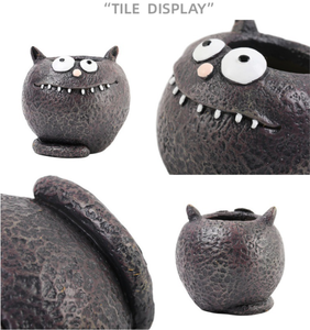 <span class=keywords><strong>Vaso</strong></span> per <span class=keywords><strong>Piante</strong></span> Grasse Divertente Nero, Scultura <span class=keywords><strong>in</strong></span> Resina a Forma di Gattino Carino e Stravagante per <span class=keywords><strong>Cortile</strong></span> e Casa - Product Image 6