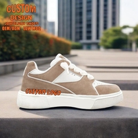Chaussures de marche de luxe blanches en cuir véritable avec logo personnalisé de votre propre marque Baskets légères à semelle EVA personnalisées