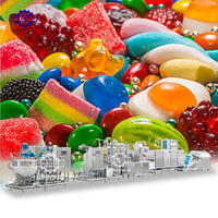 Sucette dure entièrement automatique chocolat gommeux déposant versant producteur faisant la Machine petite capacité vitamine gommeux ours Machine
