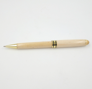 Bolígrafo de madera de arce hecho a mano con punta de bola - Product Image 5