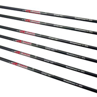 Flèche en carbone pur ID3.2mm Spine 350-1000 avec des ailerons en spirale de 1,8 pouce pour arc recurve/compound et flèche