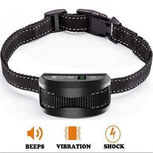 Collier intelligent à ultrasons pour le contrôle des aboiements des chiens, dispositif d'entraînement entièrement automatique, étanche et rechargeable, couleur or - Product Image 3