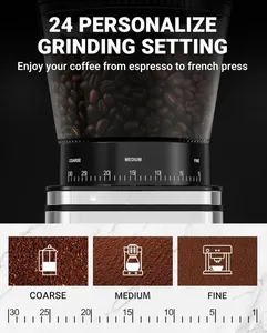 <span class=keywords><strong>เครื่อง</strong></span><span class=keywords><strong>บด</strong></span><span class=keywords><strong>กาแฟ</strong></span>แบบมือหมุนสำหรับขายส่ง ปรับระดับการ<span class=keywords><strong>บด</strong></span>ได้ 30 ระดับ ถอดประกอบได้ เหมาะสำหรับซูเปอร์มาร์เก็ต ร้านค้าปลีก และอุปกรณ์ร้าน<span class=keywords><strong>กาแฟ</strong></span>ขนาดเล็ก - Product Image 2