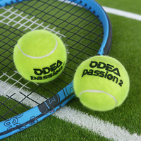 Balle de tennis de compétition approuvée par l'ITF ODEA, 57% laine, noyau en caoutchouc, pressurisée, durable, portable, 4 balles/boîte