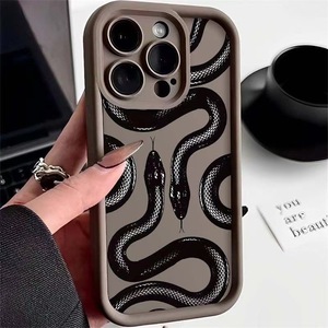 Funda de Teléfono Mate con Diseño de Serpiente <span class=keywords><strong>Mamba</strong></span> <span class=keywords><strong>Negra</strong></span> a la Moda y a Bajo Precio para XS MAX 16 PRO MAX, Protección Completa Contra Caídas - Product Image 6