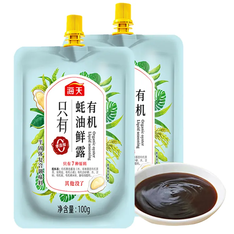 100 g Bio-Austernsoße chinesische Haday Zusatzstoffe-freie kleine Packung OEM natürliche organische gesunde Austernsoße Gewürz