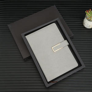 Agenda de cuero PU con tapa dura, cuaderno con impresión personalizada, cubierta de Color A5 con hebilla, 2022 - Product Image 3