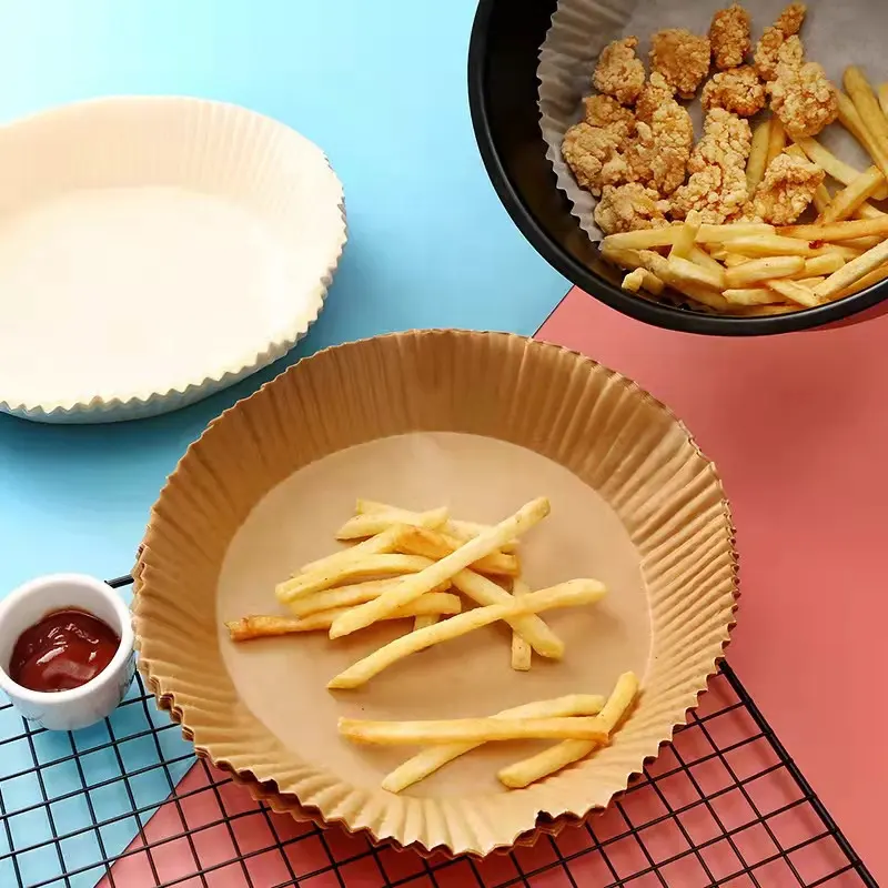 Non Stick Custom Gedrukt Hittebestendige Vetvrij Wegwerp Lucht Friteuse Papier