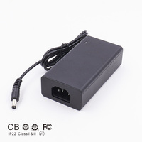 Alimentation électrique AC/DC de haute qualité 60W 65W 12V 15V 16V 24V 4A de qualité médicale 0.5A 2A 2.5A 5A avec prise C6 C8 C14 C18