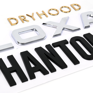 Tùy Chỉnh Mạ Điện Matte Bóng Mờ Chrome ABS Nhựa Chữ Xe Biểu Tượng Huy Hiệu Logo Dán Dính Cho Mẫu Miễn Phí - Product Image 6