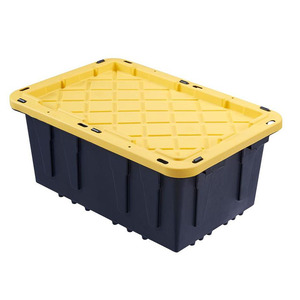 17 Gal. Tough Heavy Duty Lockable Plastic Container Storage Tote Heavy duty storage box