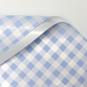 Papel de Regalo a Cuadros Aierflorist, Estilo Coreano, Popular en <span class=keywords><strong>Internet</strong></span>, Impermeable, Papel Ouya, Papel a Cuadros para Picnic de Verano - Product Image 6