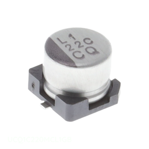 ตัวเก็บประจุชนิดอลูมิเนียม22 uF 20% 16V SMD UCQ1C220MCL1GB 22 uF - Product Image 1